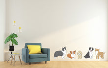 Load image into Gallery viewer, Dog wall decals, Grooming wall decor, Vetirinary decals, Pet lover gift, Pet shop dog house wall vinyl decal, Pet wall vinyl decal 339LU