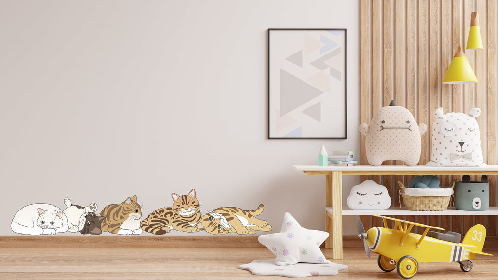 Cat wall decals, Grooming wall decor, Veterinary decals, Pet lover gift, Pet shop cat house wall vinyl decal, Pet wall vinyl decal 344LU