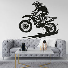 Load image into Gallery viewer, Motocross Wall Decal, Motocross wall stickers, Adventure Bike Wall sticker, Motocross wall art Kids room Decal Nursery wall decal 047DE