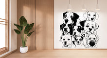 Load image into Gallery viewer, Dog wall decals, Grooming wall decor, Living Room Dog Decor, Pet lover gift, Pet shop dog house wall vinyl decal, Pet wall vinyl decal 352LU