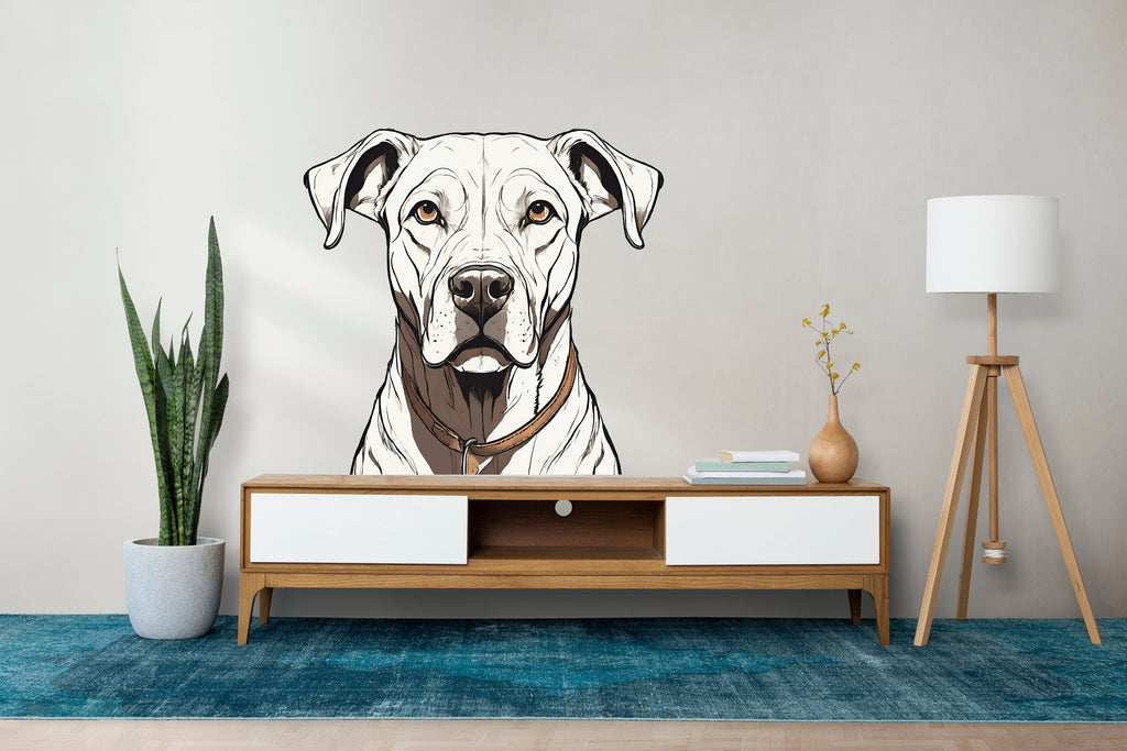 Dog wall decal Dog decor Dog wall art Decal Dog Lover Animals anime decal Dog Bathroom Wall Decals Stickers Vinyl 353LU