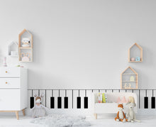 Load image into Gallery viewer, Piano Keys Vinyl Wall Decal Sticker, Music Studio Wall Decor, Piano Wall Border, Piano Keyboard Wall Art, School Music Classroom Decor 318LU