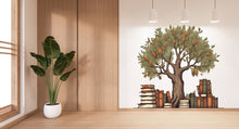 Load image into Gallery viewer, Library Tree Wall Art Decal, Library Wall Decal, Education Decals, Kids Room, Reading room, Nurseries, School, Kids Gifts, Dorm Room 354LU