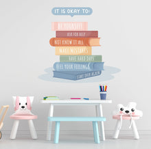 Load image into Gallery viewer, It's Okay to be Wall Decal, Motivational Kids Art, Classroom decor Quotes, Educational Wall Art, Be Yourself, Playroom Wall Art Decor 263RS
