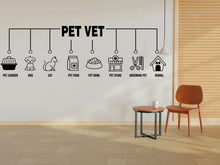 Load image into Gallery viewer, Pet Vet Wall Decor, Dog Cat wall decal, Grooming wall decor, Pet lover gift, Pet Store wall vinyl decor decal, Pet wall vinyl decal 267RS