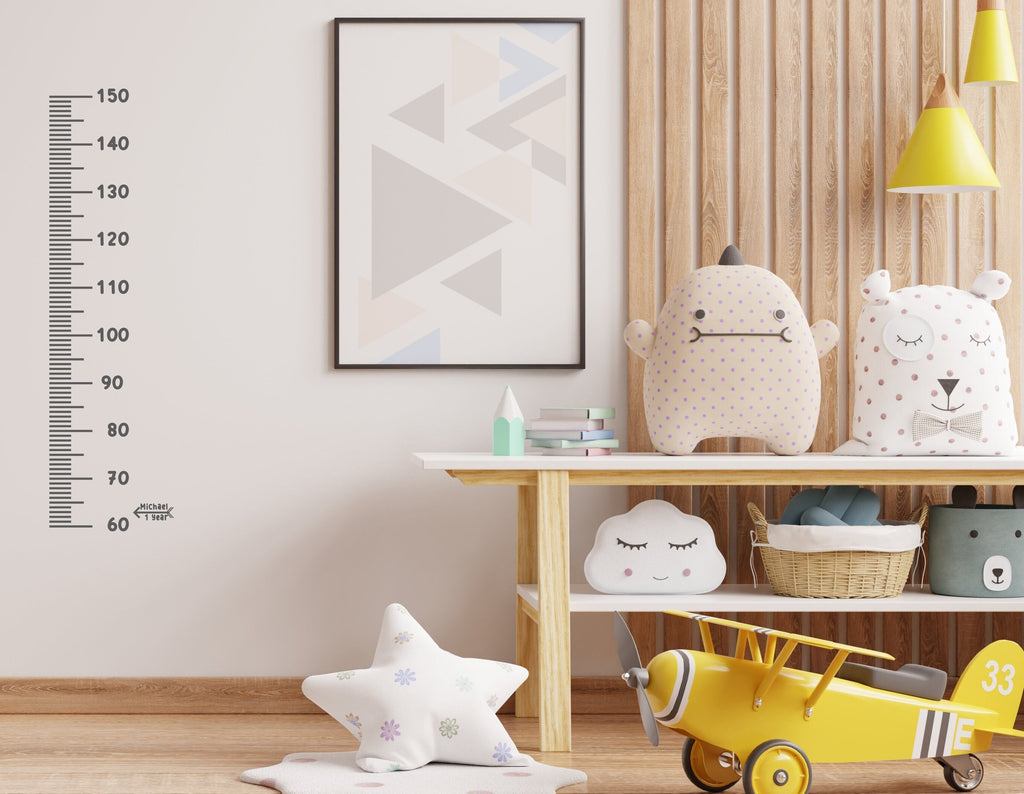 Growth Chart Ruler Decal, DIY Vinyl Kids Growth Chart Ruler Decal for Boys and Girls, Vinyl Markers for Kids Growth Chart Ruler 323LU