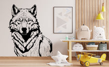 Load image into Gallery viewer, Wolf Wall Decal, Wolf Wall Art, Wolf Room Wall Decor Wolf Room Wall Sticker Wolf Wall Decor Animals Stickers 364LU