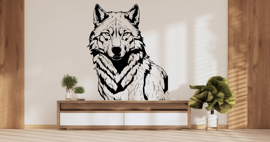 Wolf Wall Decal, Wolf Wall Art, Wolf Room Wall Decor Wolf Room Wall Sticker Wolf Wall Decor Animals Stickers 364LU