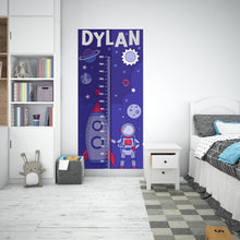 Load image into Gallery viewer, Growth Chart Ruler Decal, DIY Vinyl Kids Growth Chart Ruler Decal for Boys and Girls, Height Measurement Ruler for Wall Nursery Decor 326LU