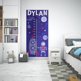 Growth Chart Ruler Decal, DIY Vinyl Kids Growth Chart Ruler Decal for Boys and Girls, Height Measurement Ruler for Wall Nursery Decor 326LU