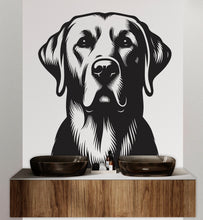 Load image into Gallery viewer, Labrador Dog wall decal Dog decor Dog kids Dog wall art Decal Dog Lover Animals Dog Wall Bathroom Wall Decals Stickers Vinyl 038DE