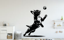 Load image into Gallery viewer, French Bulldog Playing with Ball Dog wall decal Dog decor Dog wall art Decal Dog Lover Dog Wall Bathroom Wall Decals Stickers Vinyl 040DE