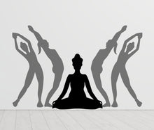 Load image into Gallery viewer, Yoga Wall Decal, Yoga Wall Sticker, Yoga Wall Art, Yoga Wall Decor, Yoga Studio Wall Decal, Gym Wall Sticker Wall Art Meditation Decal 329LU
