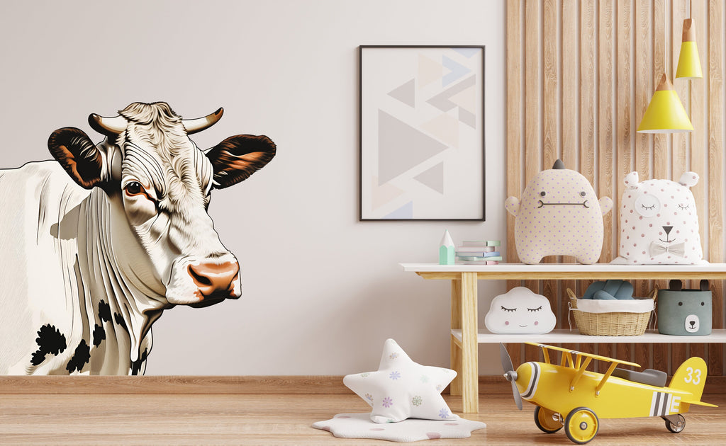 Cow wall decals, Cow wall sticker, Cow stall Decor, Farm wall art Decal Farm Cow Lover Animals Wall Decal Wall Bathroom Wall Decals 370LU
