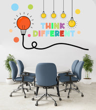 Load image into Gallery viewer, Think Different Office Wall Decal Idea Teamwork Business Worker Inspire Office Decoration Motivation Stickers Mural Unique Gift 254RS