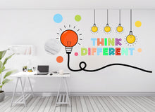 Load image into Gallery viewer, Think Different Office Wall Decal Idea Teamwork Business Worker Inspire Office Decoration Motivation Stickers Mural Unique Gift 254RS
