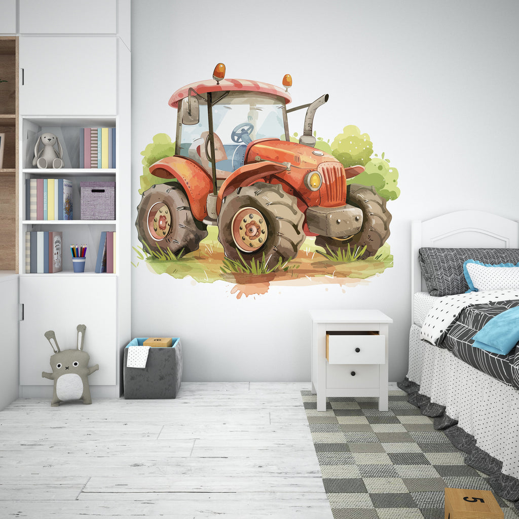 Tractor Wall Decal Farm Wall Decor Tractor Farm wall Decal Farmer Gift Wall Decal Decal Vinyl Wall Sticker Room 269RS
