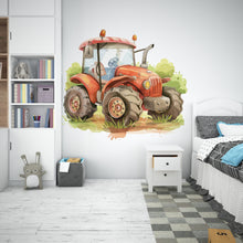 Load image into Gallery viewer, Tractor Wall Decal Farm Wall Decor Tractor Farm wall Decal Farmer Gift Wall Decal Decal Vinyl Wall Sticker Room 269RS