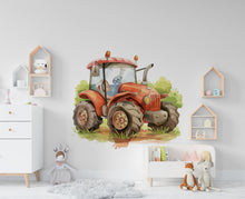Load image into Gallery viewer, Tractor Wall Decal Farm Wall Decor Tractor Farm wall Decal Farmer Gift Wall Decal Decal Vinyl Wall Sticker Room 269RS