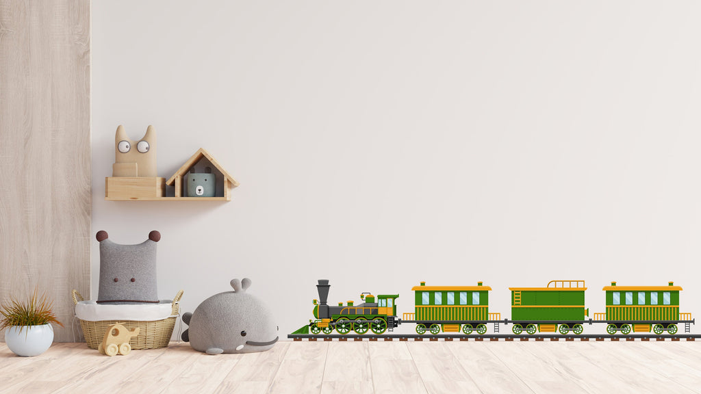 Train Wall Decal Train Wall Sticker Train Art Train Wall Vinyl Wall Decal Train Room Gifts Vinyl Wall Art Stickers, Kids room decor 371LU