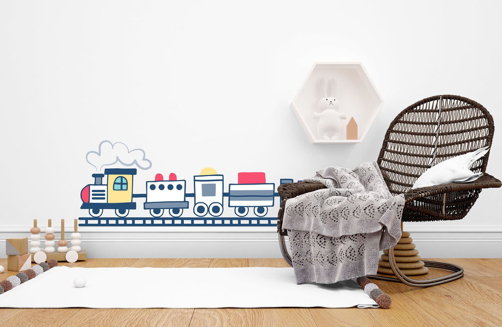 Train Wall Decal Train Wall Sticker Train Art Train Wall Vinyl Wall Decal Train Room Gifts Vinyl Wall Art Stickers, Kids room decor 372LU