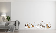 Load image into Gallery viewer, Dog wall decals, Grooming wall decor, Vetirinary decals, Pet lover gift, Pet shop dog house wall vinyl decal, Pet wall vinyl decal 339LU