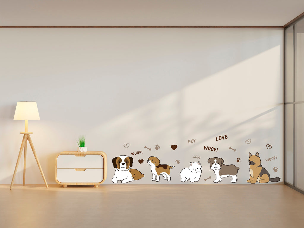 Dog wall decals, Grooming wall decor, Vetirinary decals, Pet lover gift, Pet shop dog house wall vinyl decal, Pet wall vinyl decal 339LU