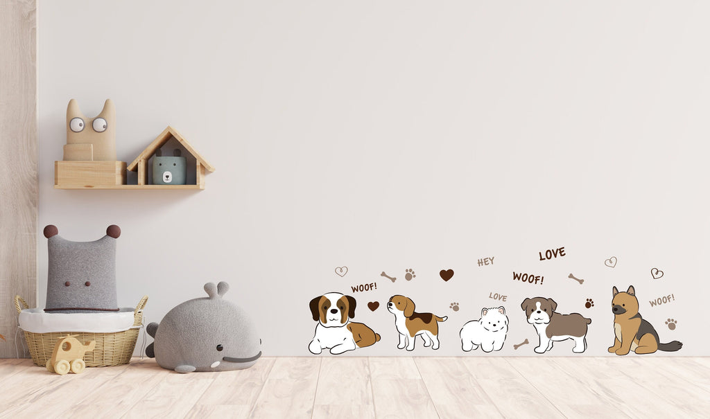 Dog wall decals, Grooming wall decor, Vetirinary decals, Pet lover gift, Pet shop dog house wall vinyl decal, Pet wall vinyl decal 339LU