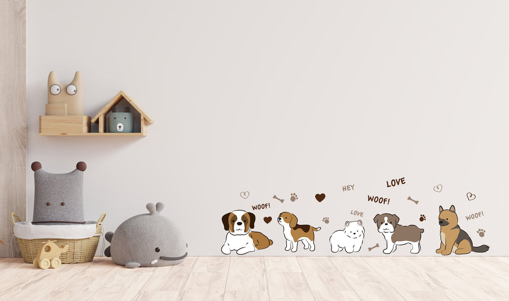 Dog wall decals, Grooming wall decor, Vetirinary decals, Pet lover gift, Pet shop dog house wall vinyl decal, Pet wall vinyl decal 339LU