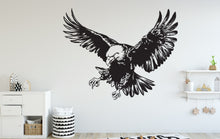 Load image into Gallery viewer, Eagle wall decal Eagle decor Eagle kids Eagle wall art Decal Eagle Lover Animals Eagle Wall Bathroom Wall Decals Vinyl 057DE