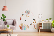 Load image into Gallery viewer, Boho Wall Decal, Bed Arch Sticker, Hedboard Wall Decal, Arch Wall Decal, Arch Wall Decal Sticker, Wall Decal, Living room decor 374LU