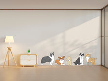 Load image into Gallery viewer, Dog wall decals, Grooming wall decor, Vetirinary decals, Pet lover gift, Pet shop dog house wall vinyl decal, Pet wall vinyl decal 339LU