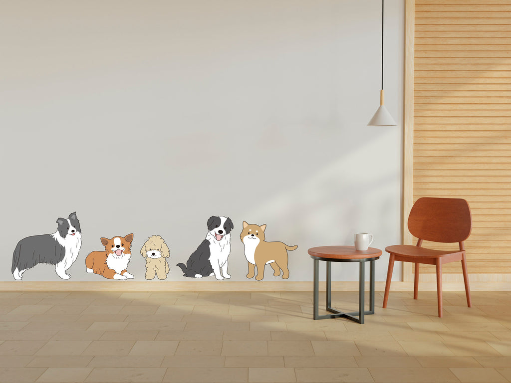 Dog wall decals, Grooming wall decor, Vetirinary decals, Pet lover gift, Pet shop dog house wall vinyl decal, Pet wall vinyl decal 339LU