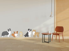 Load image into Gallery viewer, Dog wall decals, Grooming wall decor, Vetirinary decals, Pet lover gift, Pet shop dog house wall vinyl decal, Pet wall vinyl decal 339LU
