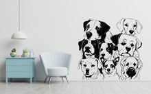 Load image into Gallery viewer, Dog wall decals, Grooming wall decor, Living Room Dog Decor, Pet lover gift, Pet shop dog house wall vinyl decal, Pet wall vinyl decal 352LU
