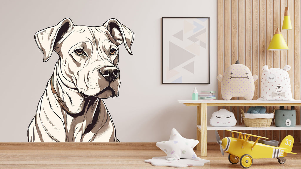 Dog wall decal Dog decor Dog wall art Decal Dog Lover Animals anime decal Dog Bathroom Wall Decals Stickers Vinyl 349LU