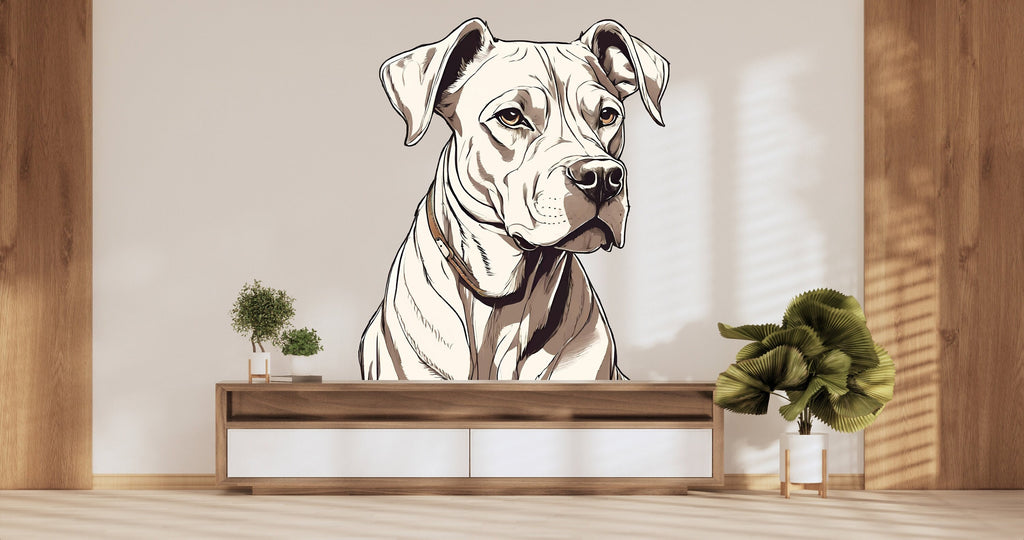 Dog wall decal Dog decor Dog wall art Decal Dog Lover Animals anime decal Dog Bathroom Wall Decals Stickers Vinyl 349LU