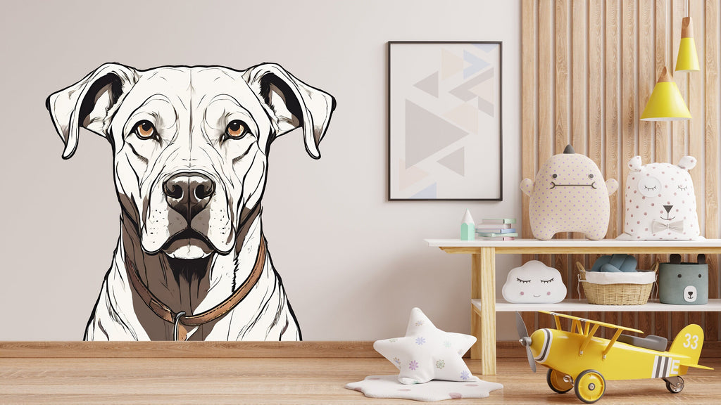 Dog wall decal Dog decor Dog wall art Decal Dog Lover Animals anime decal Dog Bathroom Wall Decals Stickers Vinyl 353LU