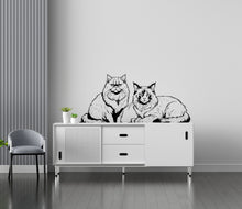 Load image into Gallery viewer, Cat wall decals, Grooming wall decor, Veterinary decals, Pet lover gift, Pet shop cat house wall vinyl decal, Pet wall vinyl decal 381LU
