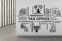 Load image into Gallery viewer, Tax Wall Decor Office Wall Decal Idea Teamwork Business Worker Inspire Office Decoration Motivation Stickers Mural Unique Gift 107RS