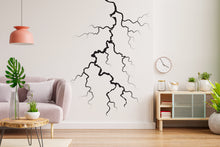 Load image into Gallery viewer, Lightning bolt wall decals sticker Thunder Bolt wall mural decals decor Lightning strike wall decals nature storm wall vinyl decals 385LU