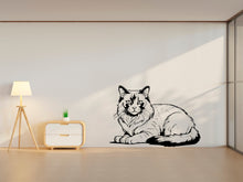 Load image into Gallery viewer, Ragdoll Cat wall art decal Dog decor Cat kids Cat wall art Decal Cat Lover Animals Decal Cat Wall Bathroom Wall Decals Stickers Vinyl 365LU