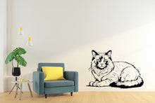 Load image into Gallery viewer, Ragdoll Cat wall art decal Dog decor Cat kids Cat wall art Decal Cat Lover Animals Decal Cat Wall Bathroom Wall Decals Stickers Vinyl 365LU