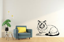 Load image into Gallery viewer, Ragdoll Cat wall art decal Dog decor Cat kids Cat wall art Decal Cat Lover Animals Decal Cat Wall Bathroom Wall Decals Stickers Vinyl 365LU