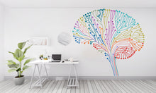 Load image into Gallery viewer, Creative Concept Of Brain Wall Decal, Technology Vinyl Wall Art Decals, Company Name Decal, Office Decor, Business Wall Decal 287RS