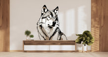 Load image into Gallery viewer, Wolf Wall Decal, Wolf Realistic Wall Art, Wolf Head Wall Decor Wolf Wall Sticker Wolf Animal Gift Wall Decor 369LU