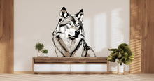 Load image into Gallery viewer, Wolf Wall Decal, Wolf Realistic Wall Art, Wolf Head Wall Decor Wolf Wall Sticker Wolf Animal Gift Wall Decor 369LU