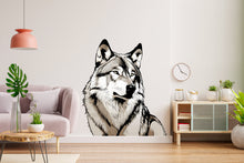 Load image into Gallery viewer, Wolf Wall Decal, Wolf Realistic Wall Art, Wolf Head Wall Decor Wolf Wall Sticker Wolf Animal Gift Wall Decor 369LU