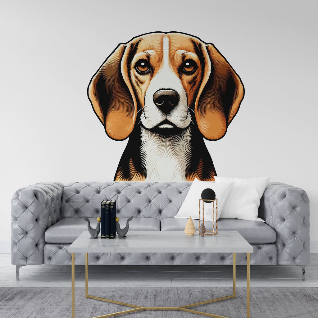 Beagle Dog wall decal Dog decor Dog Beagle Dog wall art Decal The Dog Lover Animals Dog Wall Bathroom Wall Decals Stickers Vinyl 050DE
