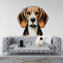 Load image into Gallery viewer, Beagle Dog wall decal Dog decor Dog Beagle Dog wall art Decal The Dog Lover Animals Dog Wall Bathroom Wall Decals Stickers Vinyl 050DE